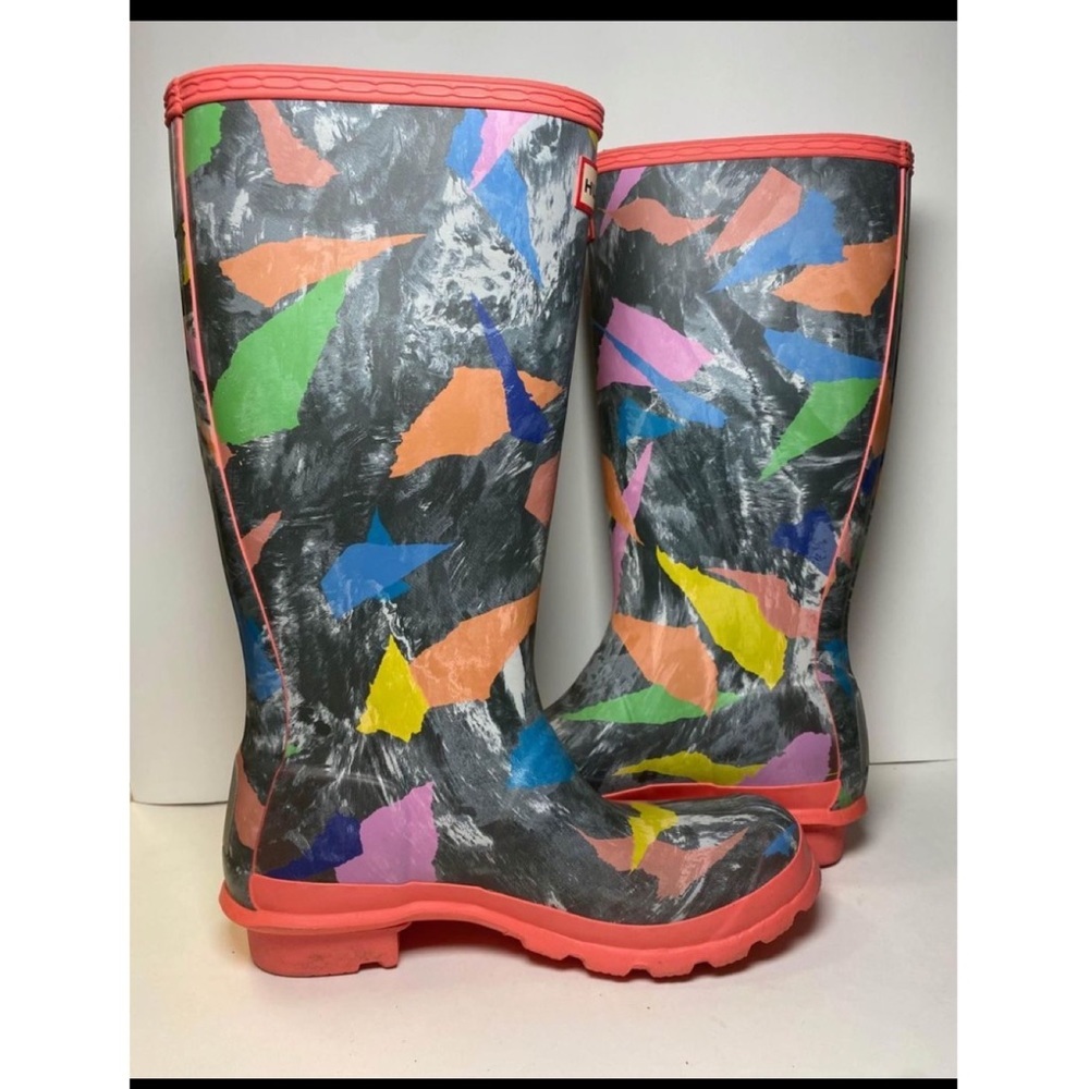 Sz 7 WOMENS BIG KIDS Sz 5 HUNTER STORM CAMO SALMON COLOR BIG KIDS